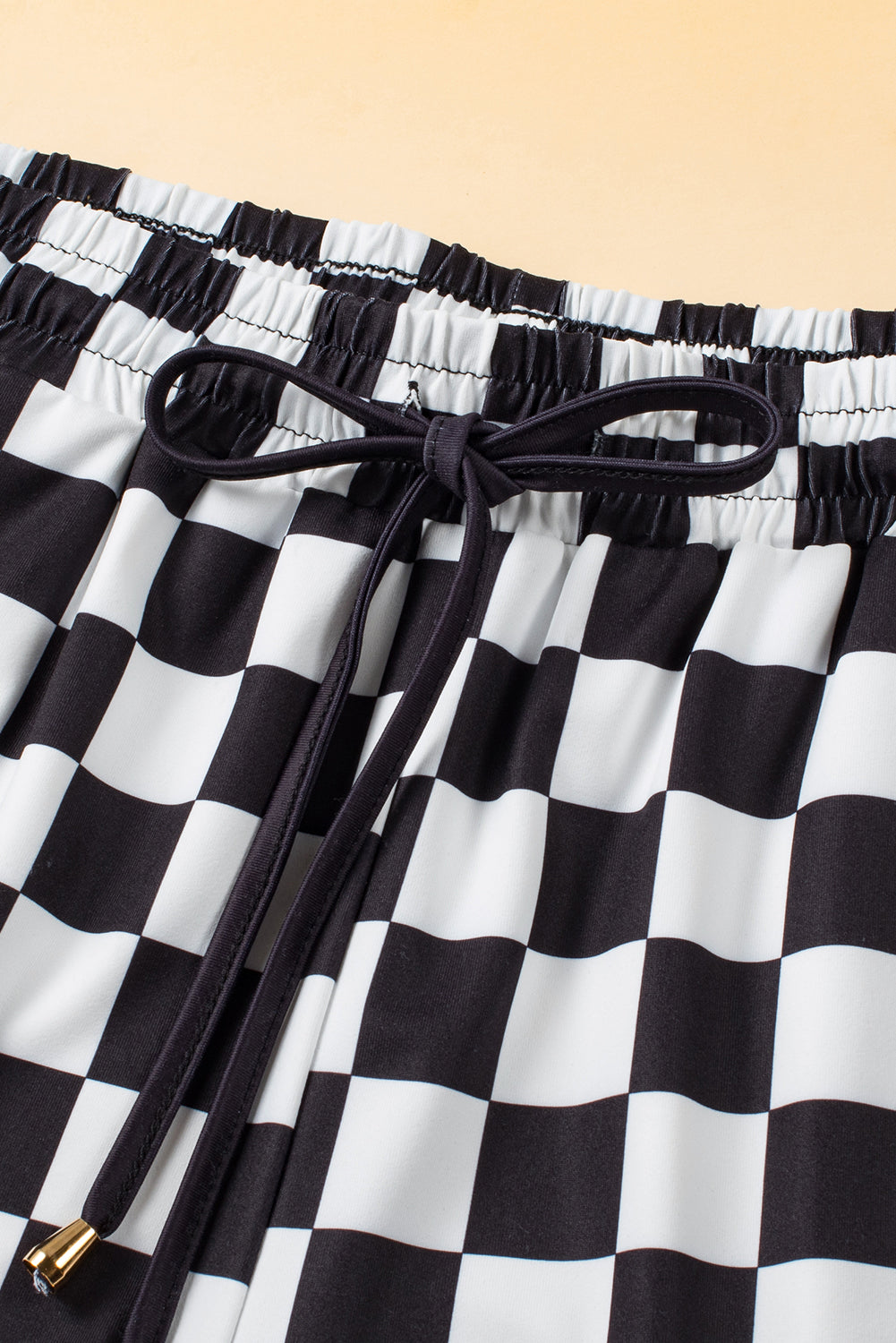 Checkered Shorts with Pockets