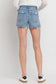 High Rise Denim Shorts