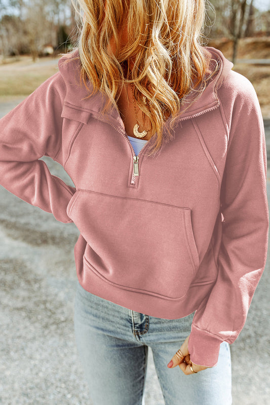 Half-Zip Sleeve Hoodie