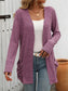 Long Sleeve Ribbed Cardigan