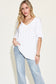 Bamboo V-Neck Drop Shoulder Tee