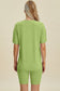 Basic Bae Full Size Ribbed V-Neck Short Sleeve Top and Shorts Set
