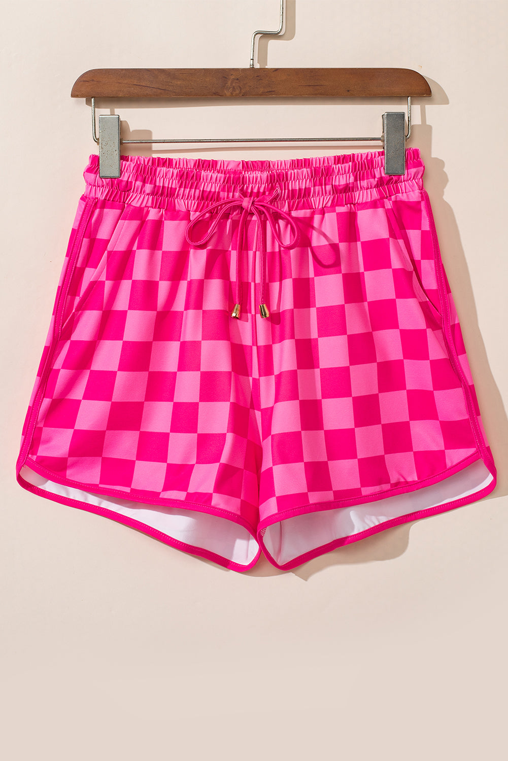 Checkered Shorts with Pockets