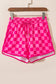 Checkered Shorts with Pockets