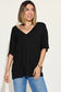 Bamboo V-Neck Drop Shoulder Tee