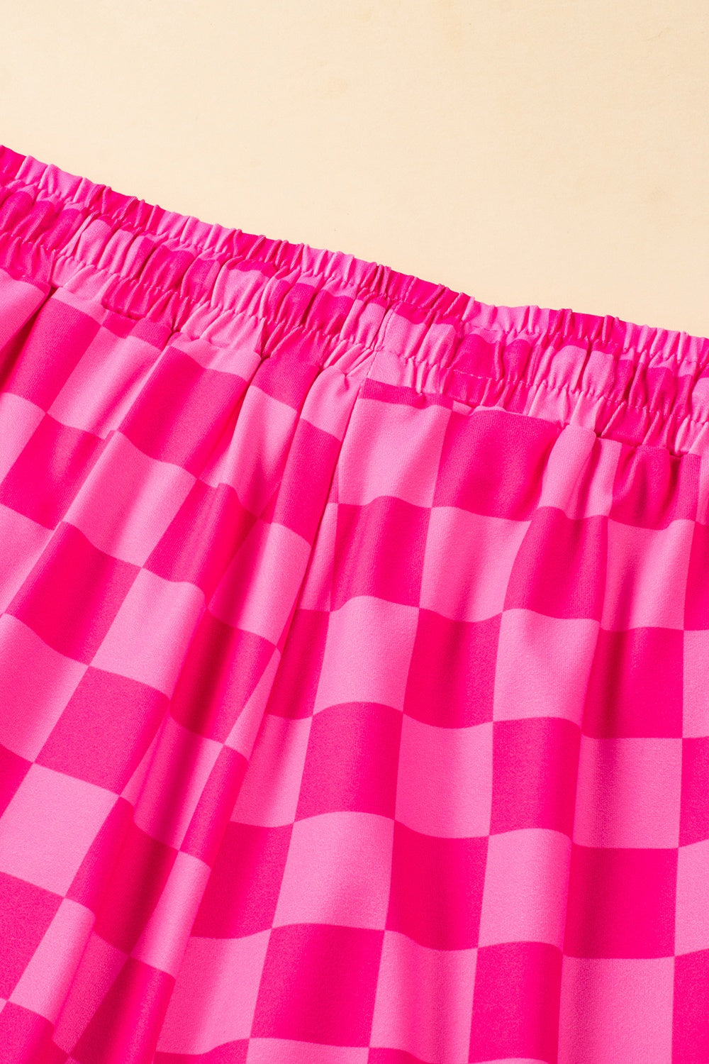 Checkered Shorts with Pockets