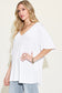 Bamboo V-Neck Drop Shoulder Tee