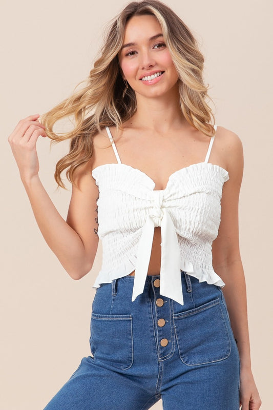 Ruffled Smocked Cami