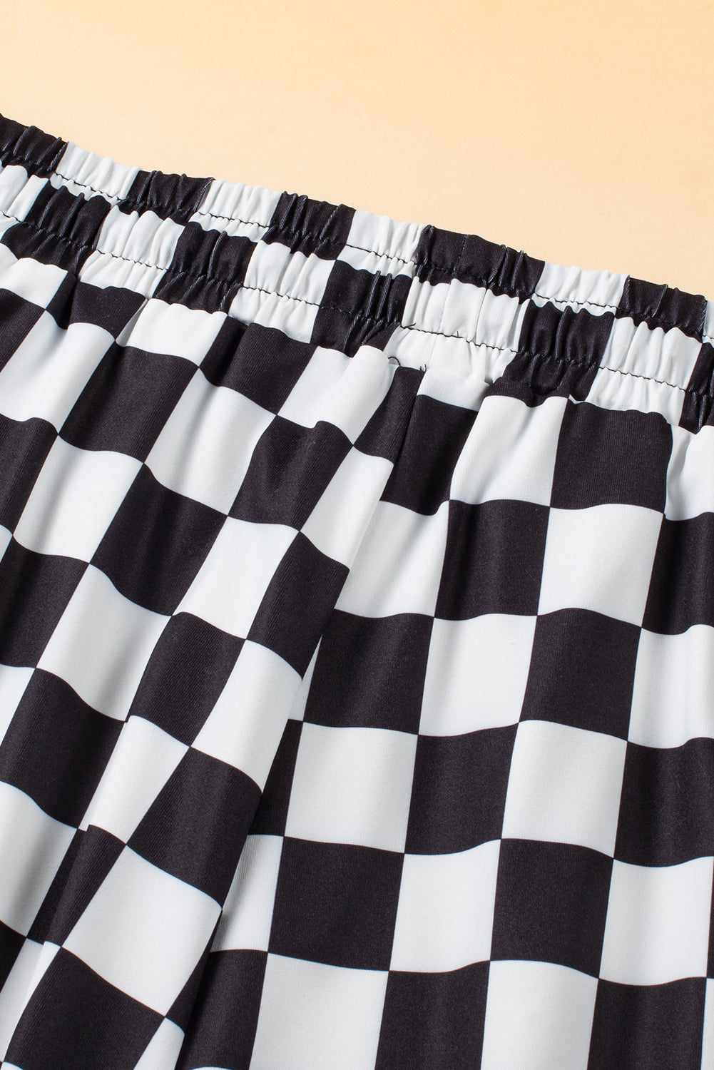 Checkered Shorts with Pockets