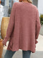 Long Sleeve Ribbed Cardigan