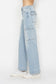 High Waist Straight Cargo Jeans