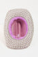 Rhinestone Pearl Trim Cowboy Hat