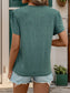 V-Neck Petal Sleeve T-Shirt