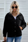 Drop Shoulder Collared Sherpa Jacket