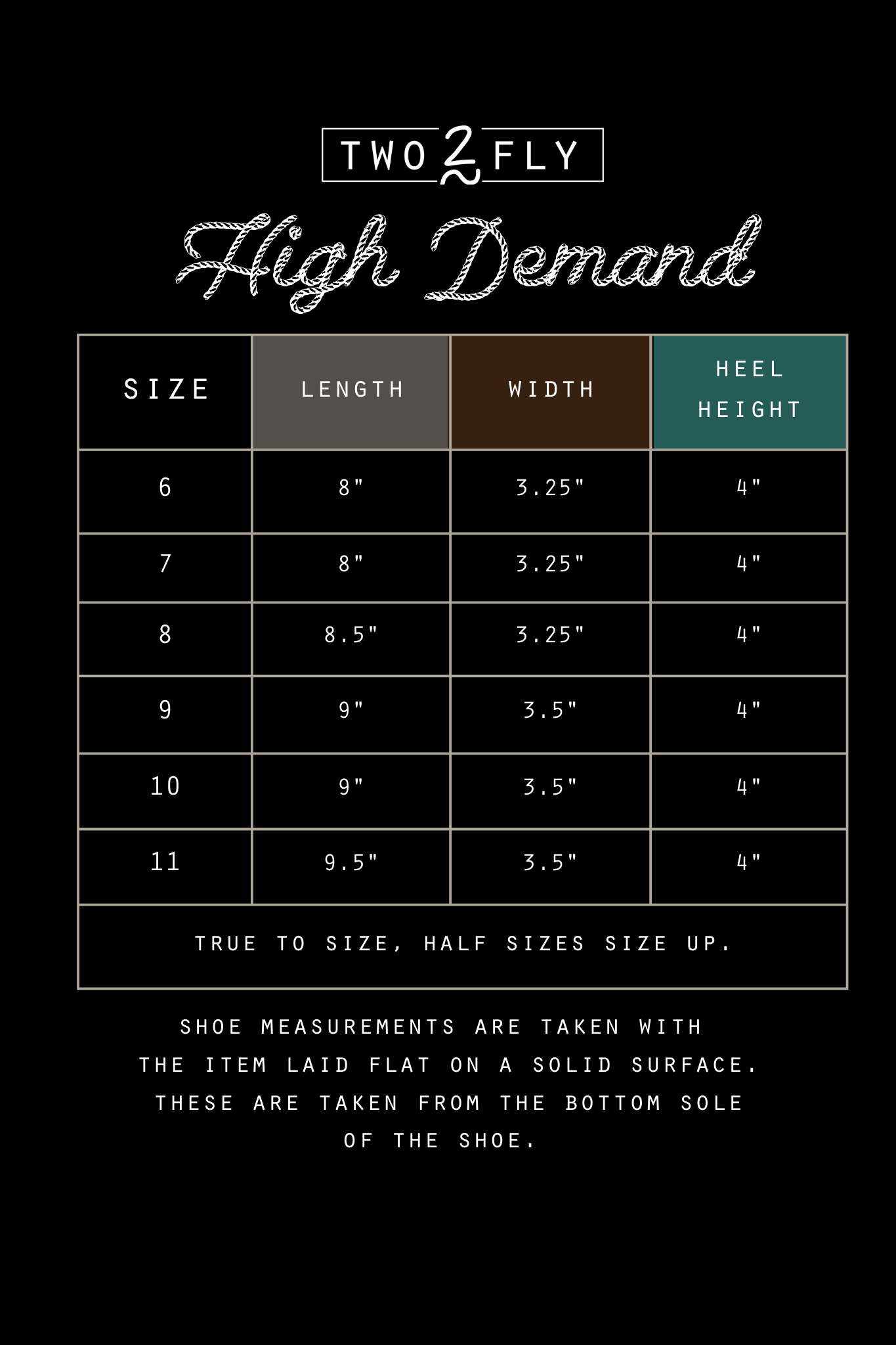 HIGH DEMAND *LUX [SIZE 11 ONLY]